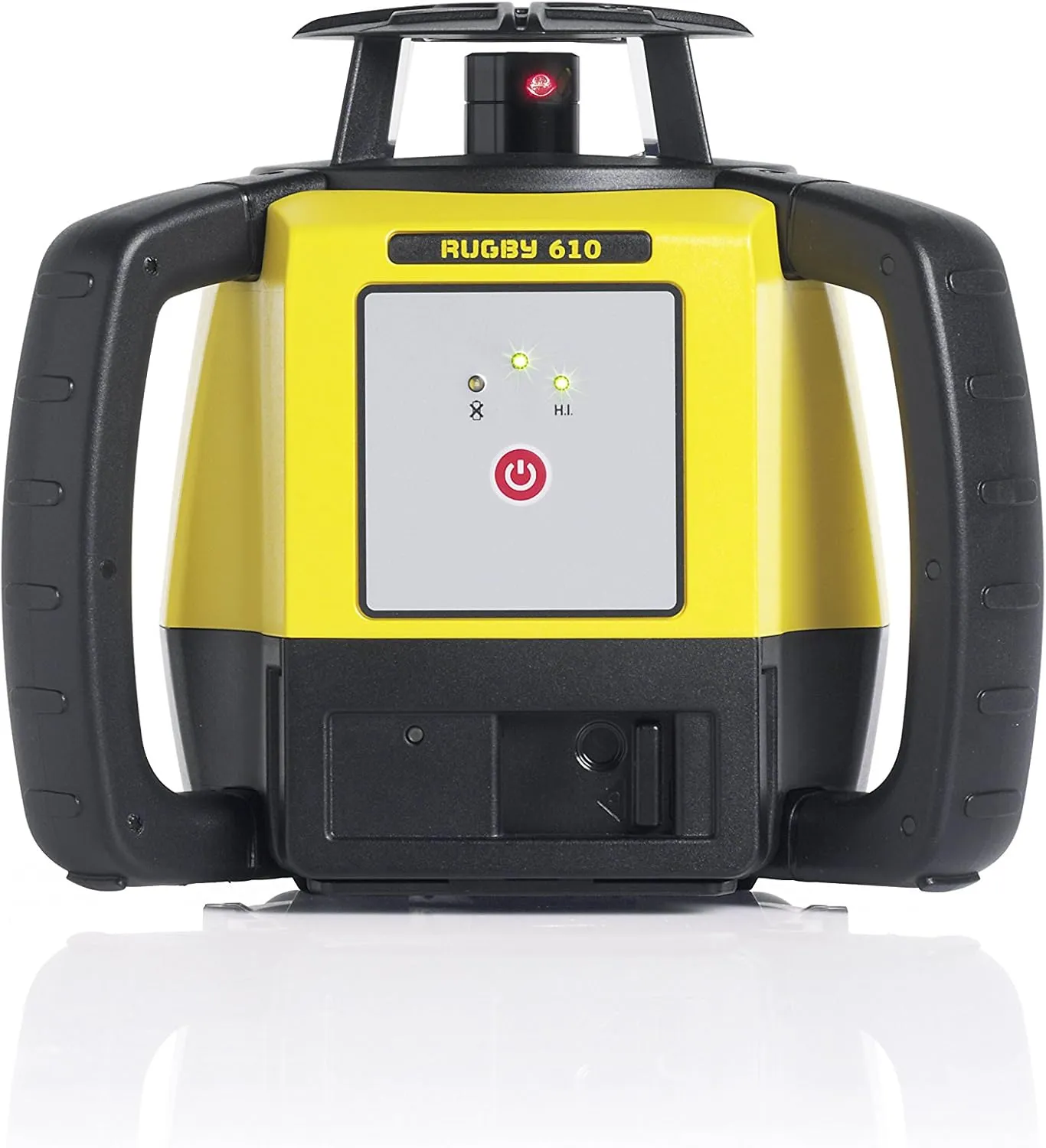 Leica R610,RE140, Alkaline Rugby 610 2000-Feet Self Leveling Horizontal Rotary Laser Kit with Rod Eye 140 Receiver, Yellow