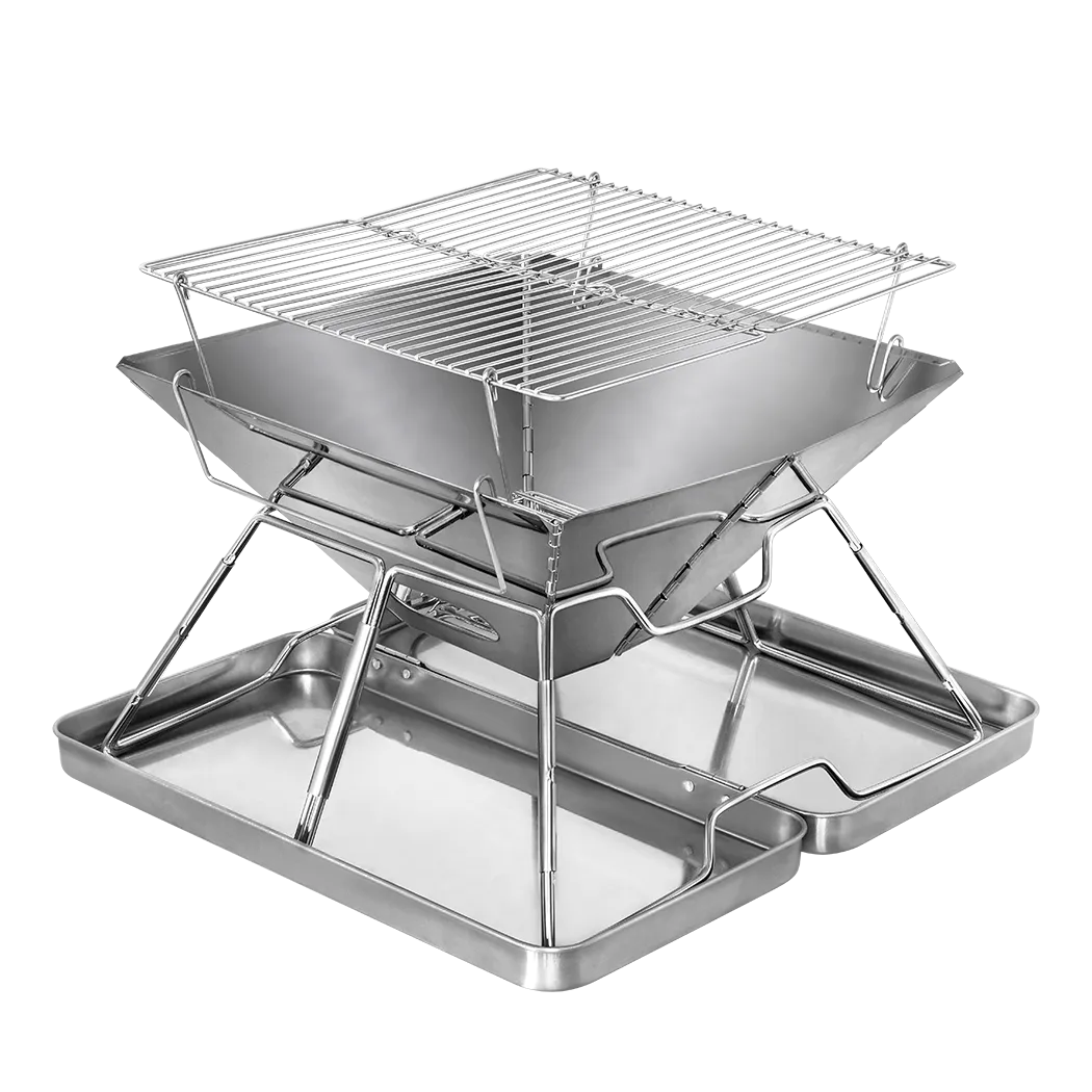 Levede Folding BBQ Portable Charcoal Grill 2-IN-1