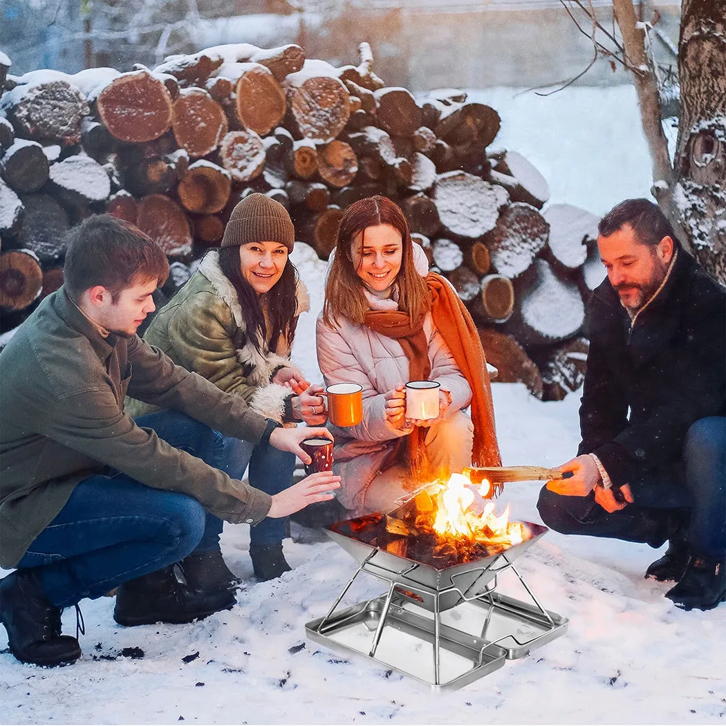 Levede Folding BBQ Portable Charcoal Grill 2-IN-1