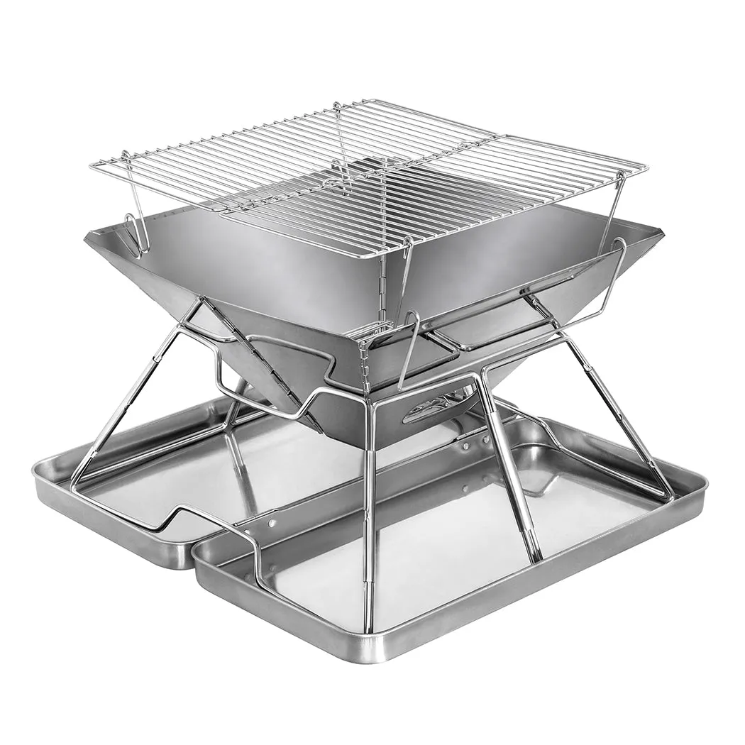 Levede Folding BBQ Portable Charcoal Grill 2-IN-1