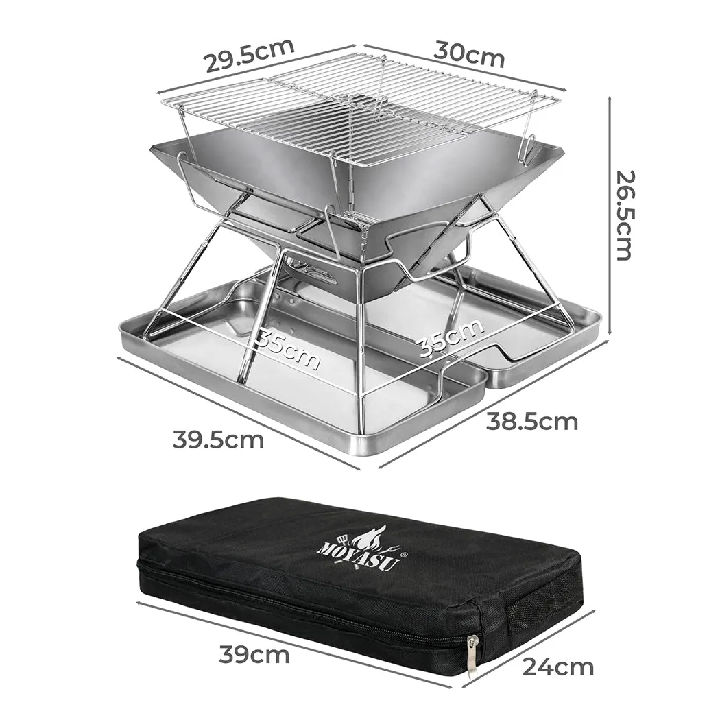 Levede Folding BBQ Portable Charcoal Grill 2-IN-1