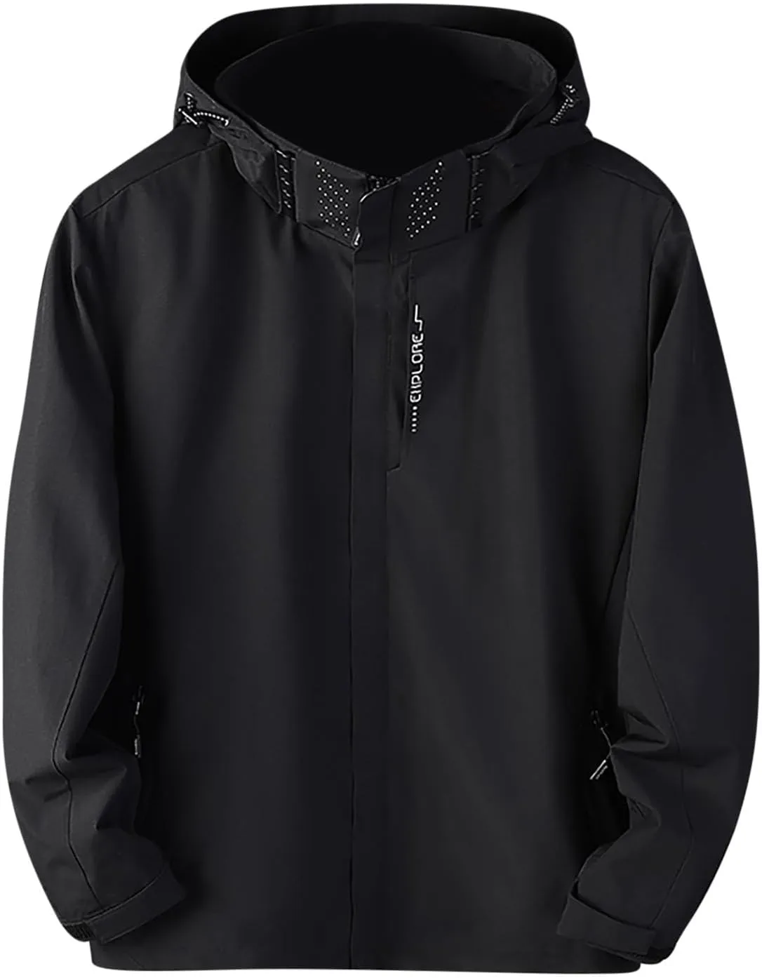 Light Weight Jackets Womens Plus Size Rain Coats Waterproof Packable Raincoats Outdoor Windbreaker with Pockets