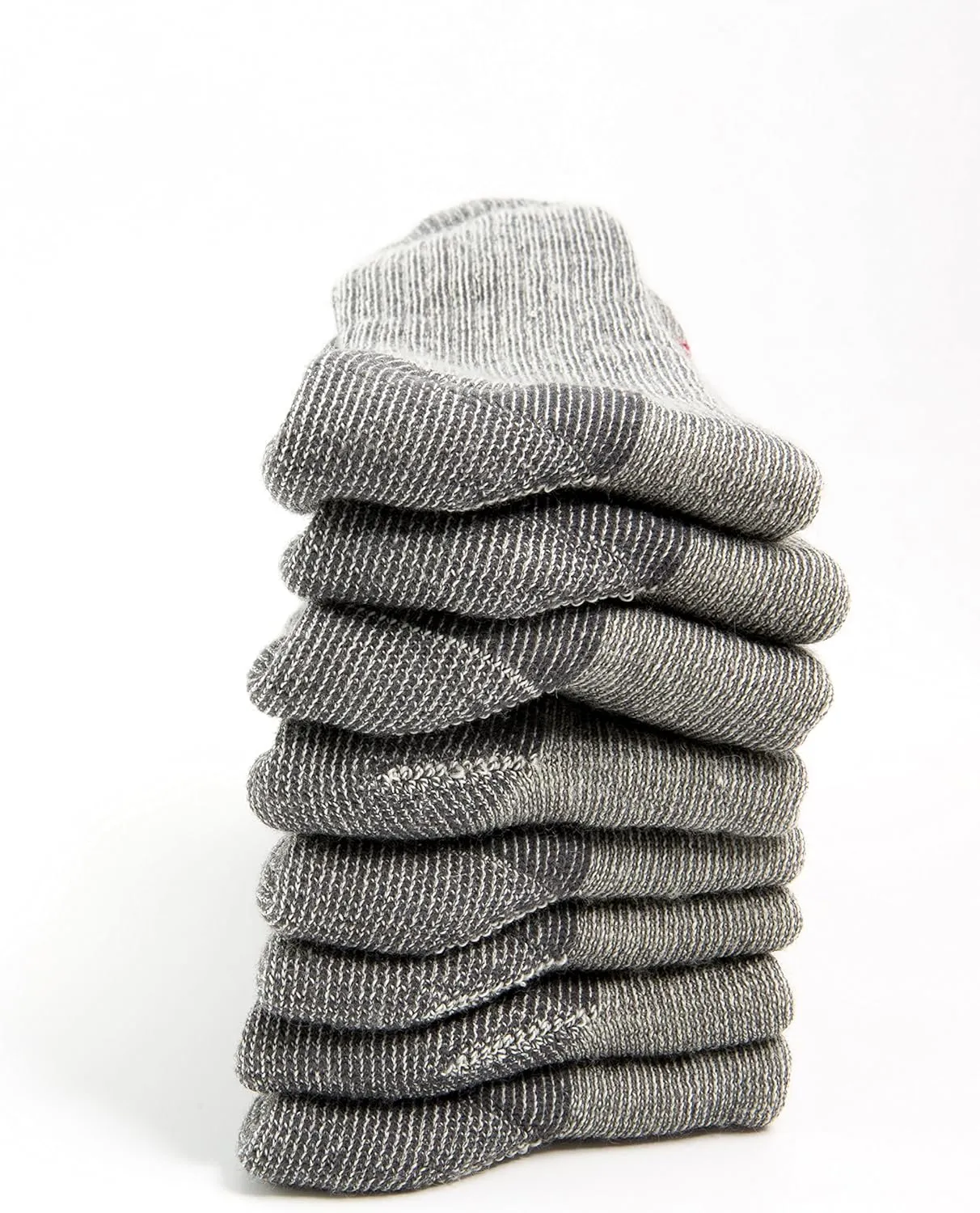 Lightweight 81% Merino Wool Crew Hiking Socks - 4 Pairs for Men and Women