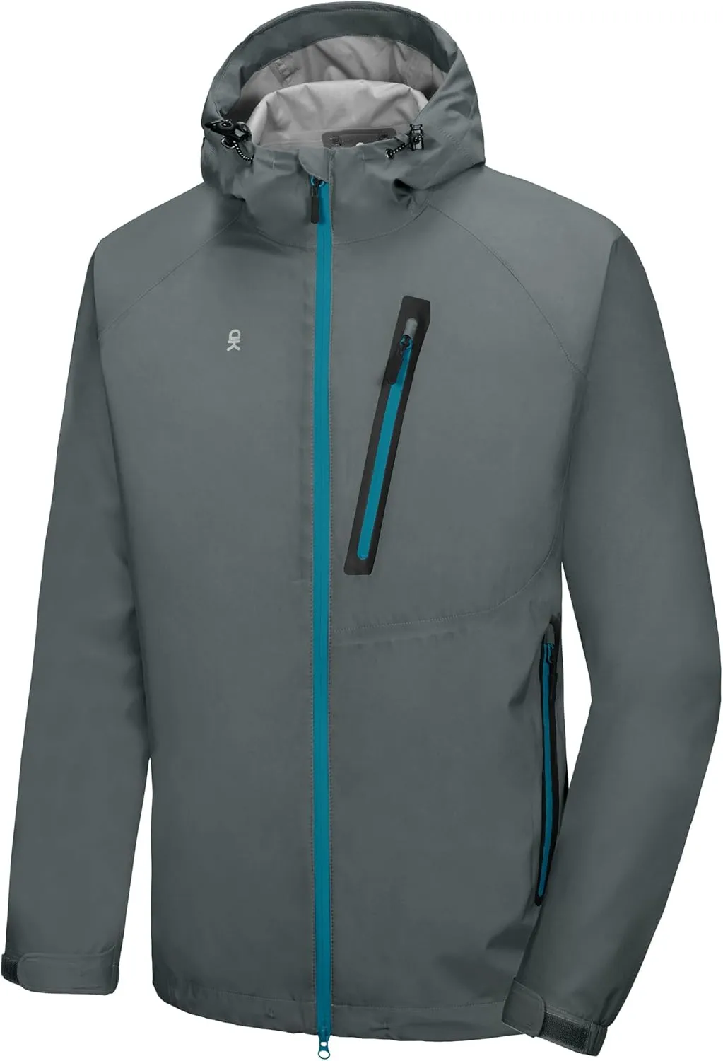 Little Donkey Andy Men's High-performance Waterproof Rain Jacket Ultra Lightweight Rain Shell for Hiking,Golf,Travel