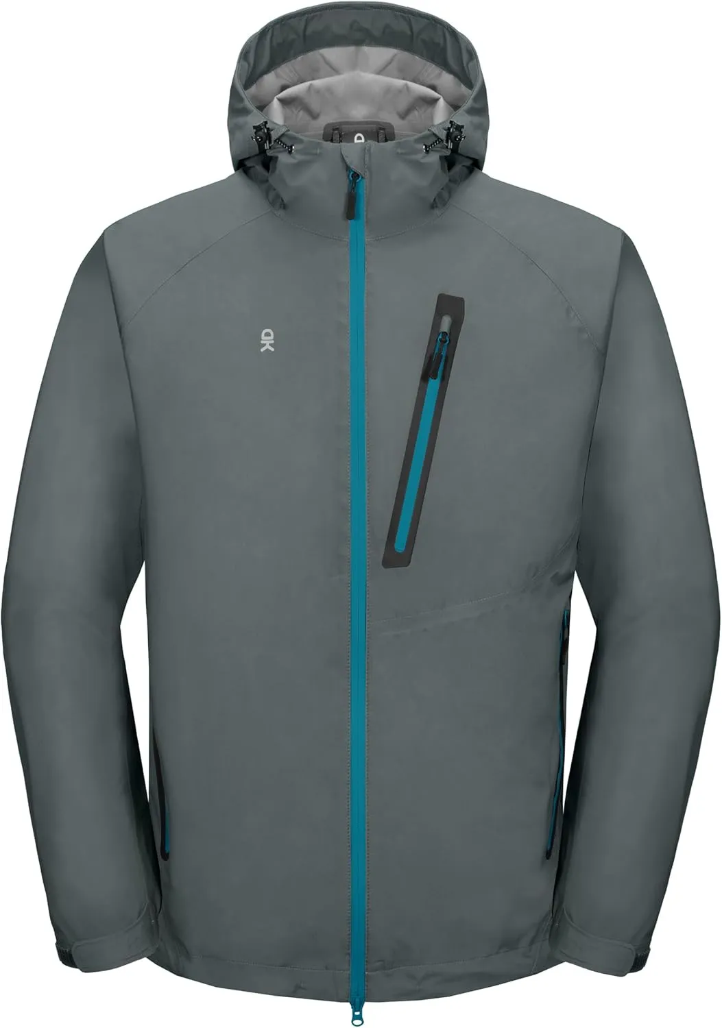 Little Donkey Andy Men's High-performance Waterproof Rain Jacket Ultra Lightweight Rain Shell for Hiking,Golf,Travel