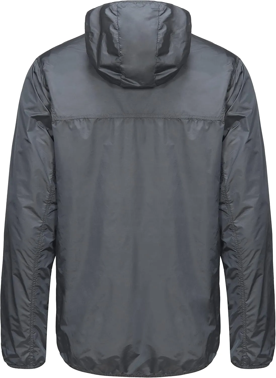 Little Donkey Andy Men's Lightweight Packable Sun Protection Jacket Quick Dry Full Zip Hooded Windbreaker for Hiking
