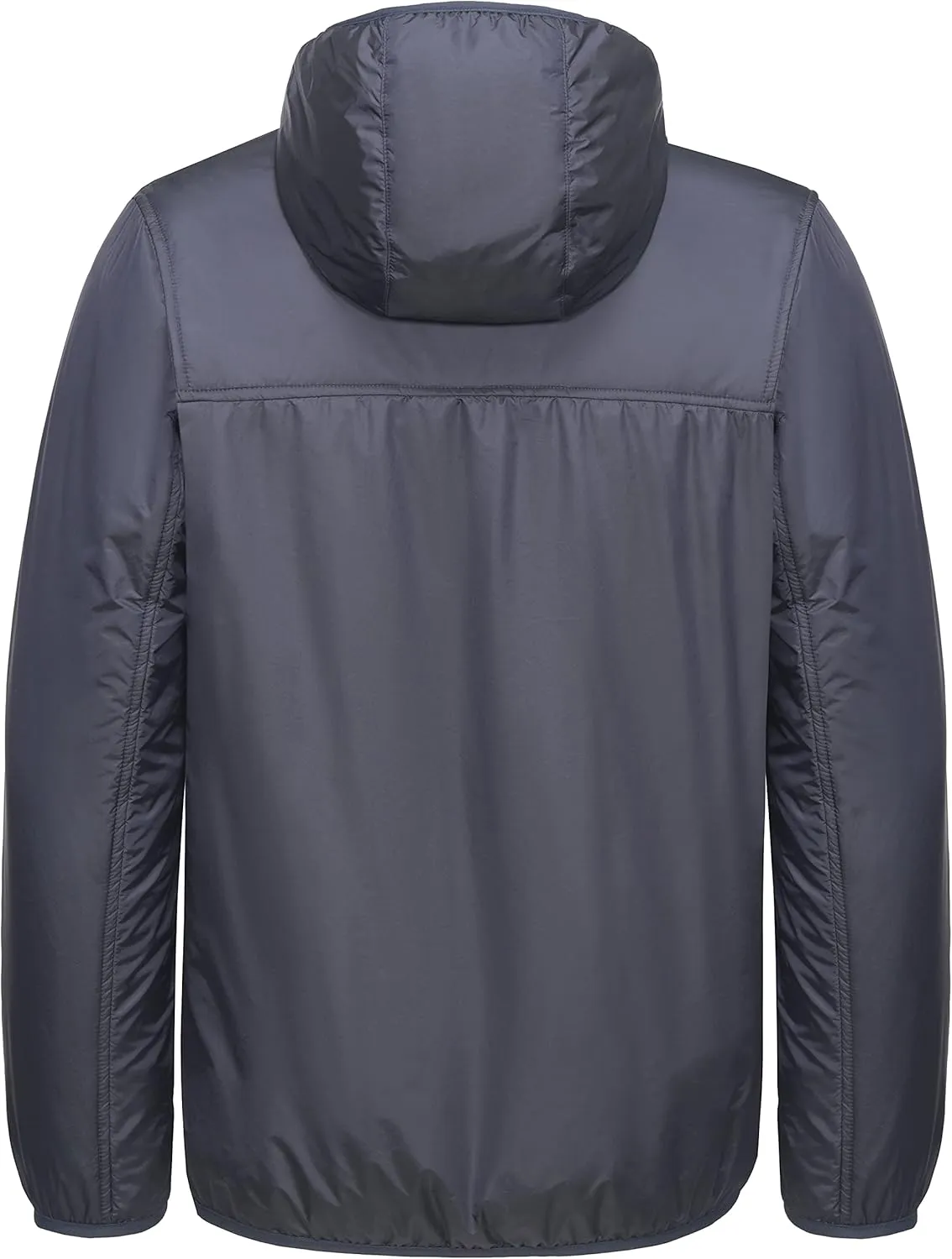 Little Donkey Andy Men's Lightweight Packable Sun Protection Jacket Quick Dry Full Zip Hooded Windbreaker for Hiking