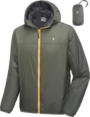 Little Donkey Andy Men's Lightweight Packable Sun Protection Jacket Quick Dry Full Zip Hooded Windbreaker for Hiking