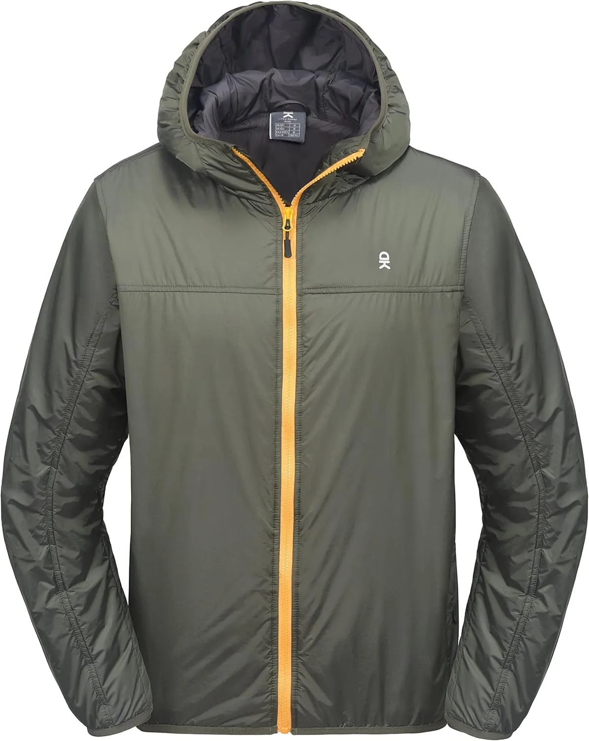 Little Donkey Andy Men's Lightweight Packable Sun Protection Jacket Quick Dry Full Zip Hooded Windbreaker for Hiking