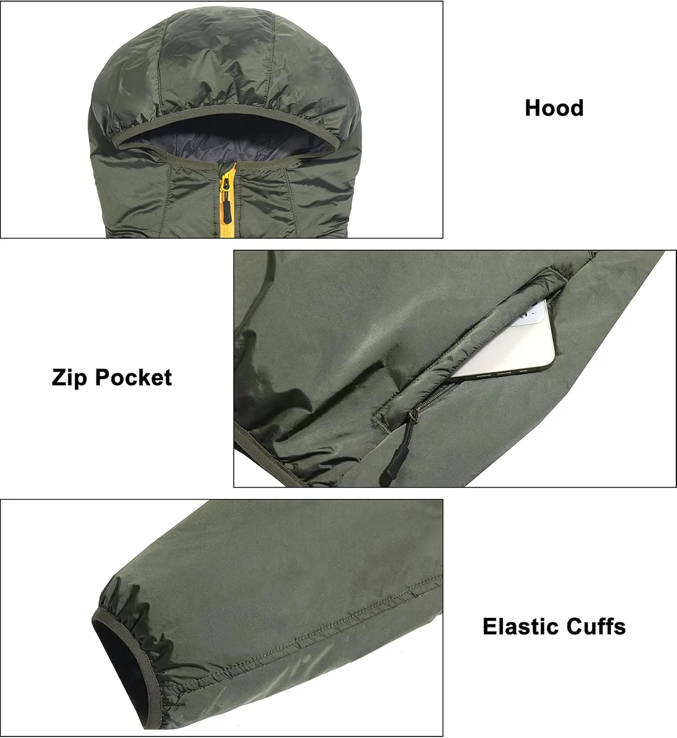Little Donkey Andy Men's Lightweight Packable Sun Protection Jacket Quick Dry Full Zip Hooded Windbreaker for Hiking