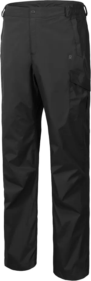 Little Donkey Andy Men's Lightweight Waterproof Rain Pants Breathable Hiking Pant for Outdoor Fishing
