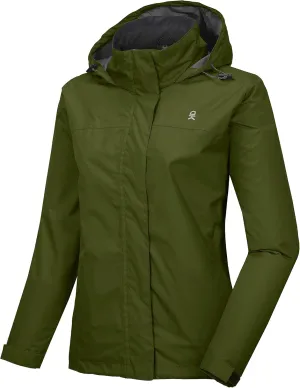 Little Donkey Andy Women’s Waterproof Rain Jacket Lightweight Outdoor Windbreaker Rain Coat Shell for Hiking, Travel