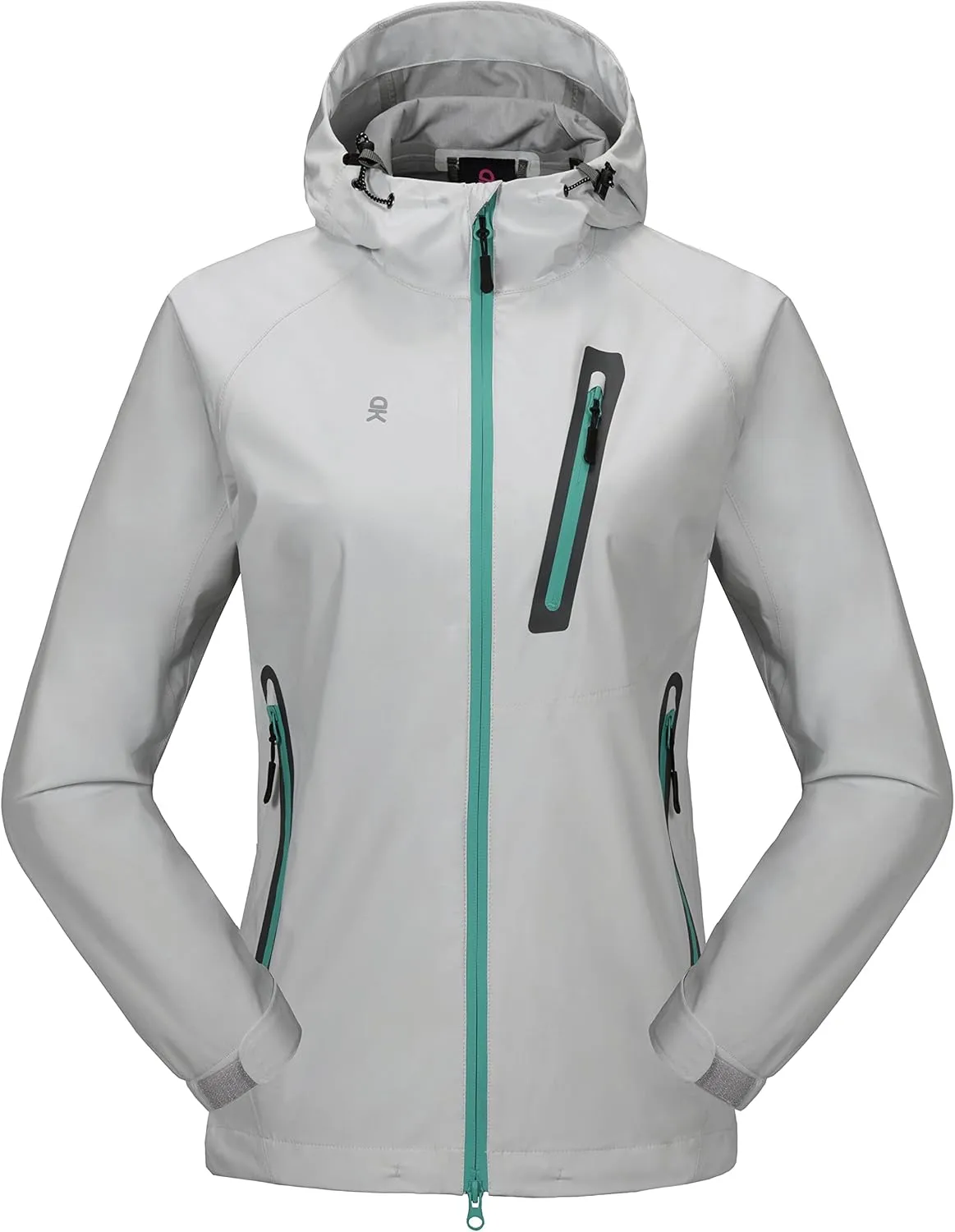 Little Donkey Andy Women’s Waterproof Rain Jacket Lightweight Outdoor Windbreaker Rain Coat Shell for Hiking, Travel