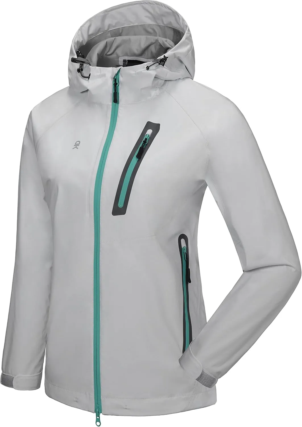 Little Donkey Andy Women’s Waterproof Rain Jacket Lightweight Outdoor Windbreaker Rain Coat Shell for Hiking, Travel