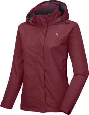 Little Donkey Andy Women’s Waterproof Rain Jacket Lightweight Outdoor Windbreaker Rain Coat Shell for Hiking, Travel