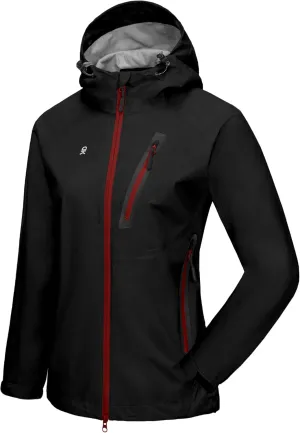 Little Donkey Andy Women’s Waterproof Rain Jacket Lightweight Outdoor Windbreaker Rain Coat Shell for Hiking, Travel