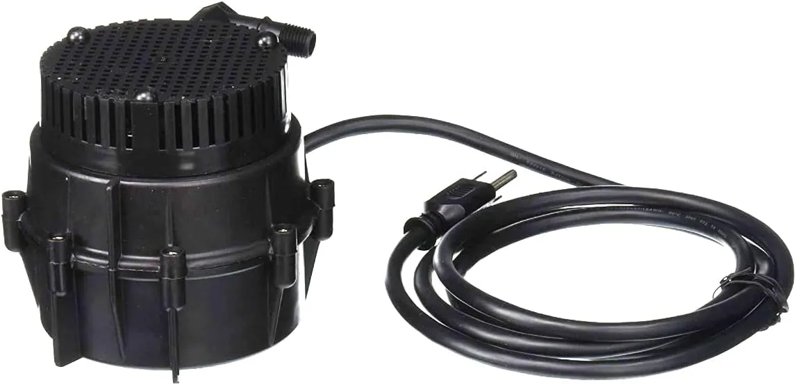 Little Giant "NO KORODE" 115-Volt, 1/150 HP, 210 GPH NK-1 Mild Acid, Alkalis and Hard Water Submersible Centrifugal Pump, Black, 526003