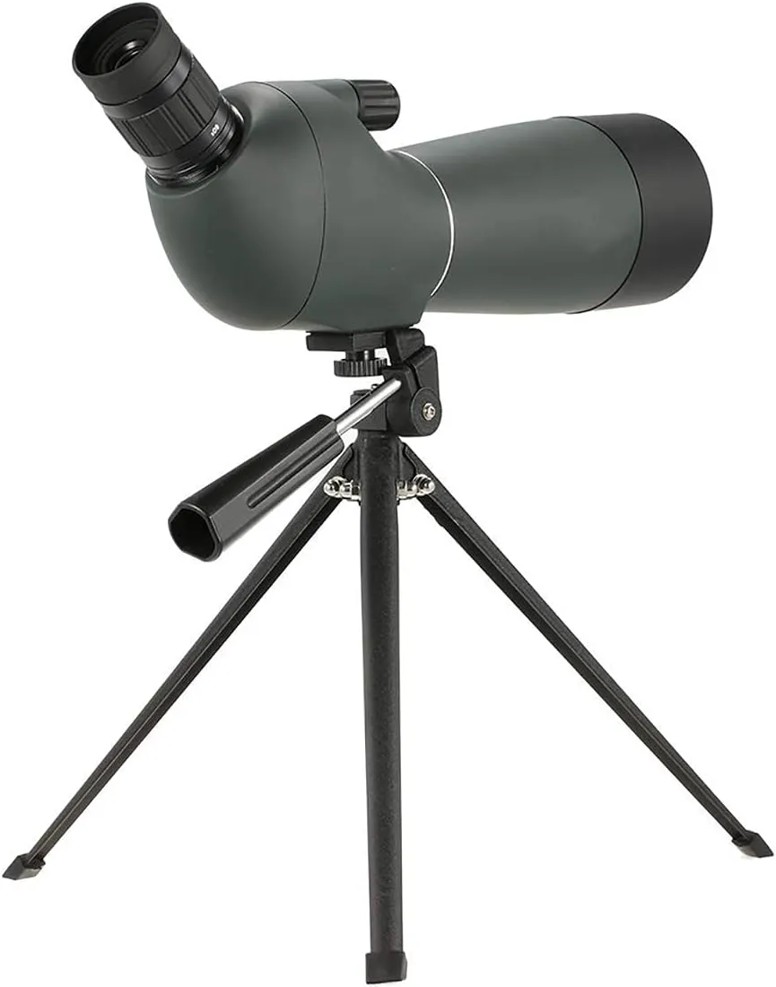 M 20-60x60 Single Cylinder Telescope Waterproof Spotting Scope Outdoor HD Monocular Telescope Hiking Bird Watching Telescope with Tripod