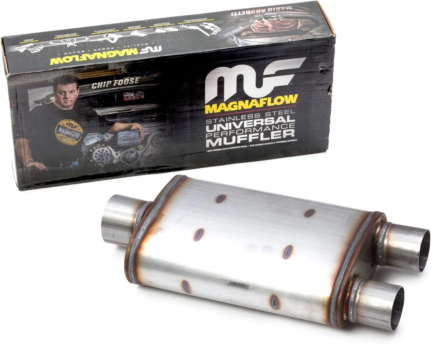 Magnaflow Mandrel-Bent Dual Truck Exhaust Kit with Black Tips