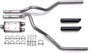Magnaflow Mandrel-Bent Dual Truck Exhaust Kit with Black Tips