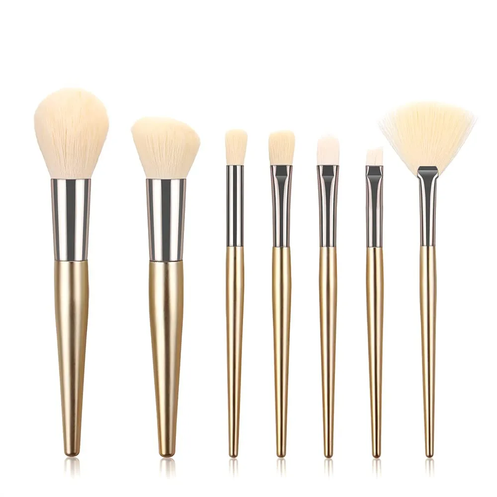 Makeup Brushes 7pcs Makeup Brush Set, Premium Synthetic Kabuki Make Up Brush Kit Foundation Powder Eyeshadow Professional Cosmetic Tools 44-1