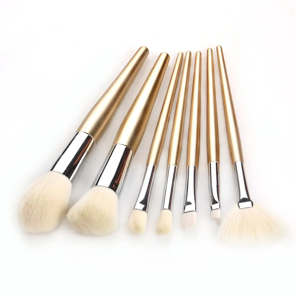 Makeup Brushes 7pcs Makeup Brush Set, Premium Synthetic Kabuki Make Up Brush Kit Foundation Powder Eyeshadow Professional Cosmetic Tools 44-1