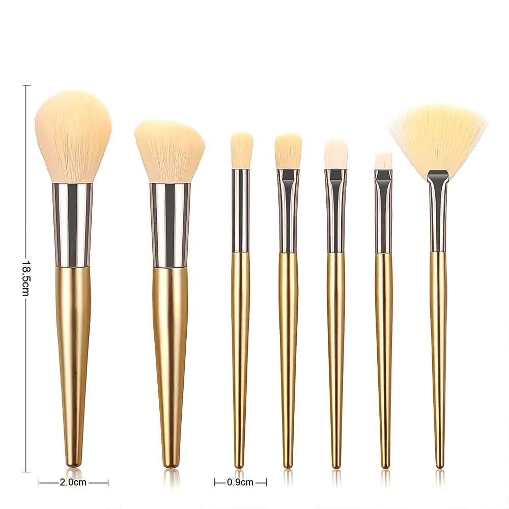 Makeup Brushes 7pcs Makeup Brush Set, Premium Synthetic Kabuki Make Up Brush Kit Foundation Powder Eyeshadow Professional Cosmetic Tools 44-1