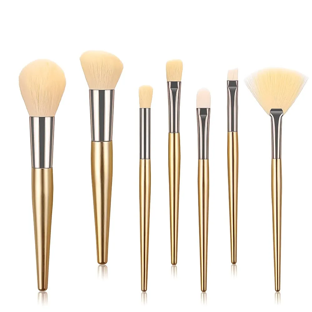 Makeup Brushes 7pcs Makeup Brush Set, Premium Synthetic Kabuki Make Up Brush Kit Foundation Powder Eyeshadow Professional Cosmetic Tools 44-1