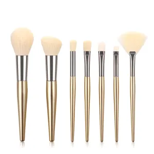Makeup Brushes 7pcs Makeup Brush Set, Premium Synthetic Kabuki Make Up Brush Kit Foundation Powder Eyeshadow Professional Cosmetic Tools 44-1