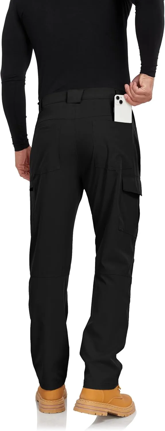 Men's Cargo Hiking Work Pants with 6 Pockets Lightweight Water Resistant Quick Dry Tactical Pants