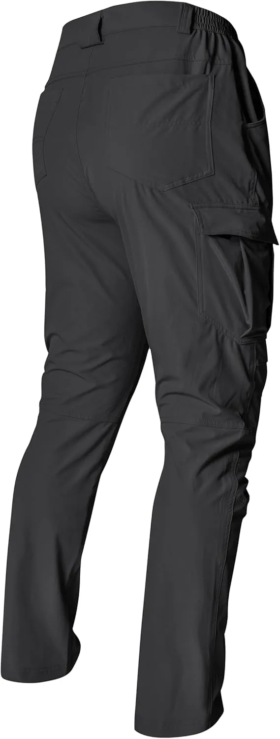 Men's Cargo Hiking Work Pants with 6 Pockets Lightweight Water Resistant Quick Dry Tactical Pants