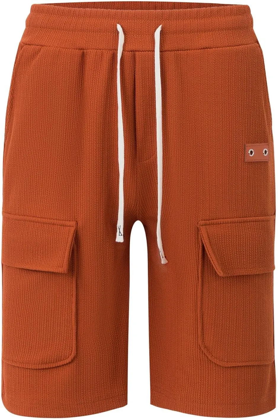 Mens Casual Summer Shorts Cargo Design Lightweight Stretch Waist Multi Pocket Outdoor Lounge Wear