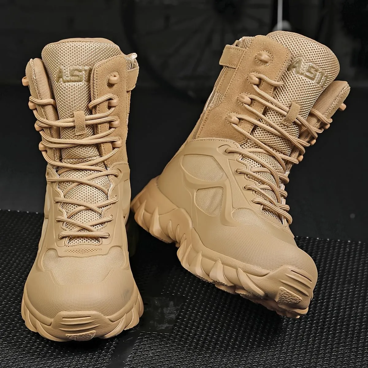 Men's High-Top Breathable Hiking Boots - Comfortable, Non-Slip Outdoor Sneakers with All Seasons