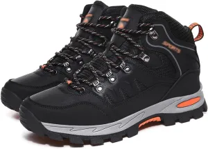 Men's Hiking Shoes, High Top, Outdoor, Camping, Open Air, Mountain Climbing, Hiking (Color : Black, Size : 9.5)