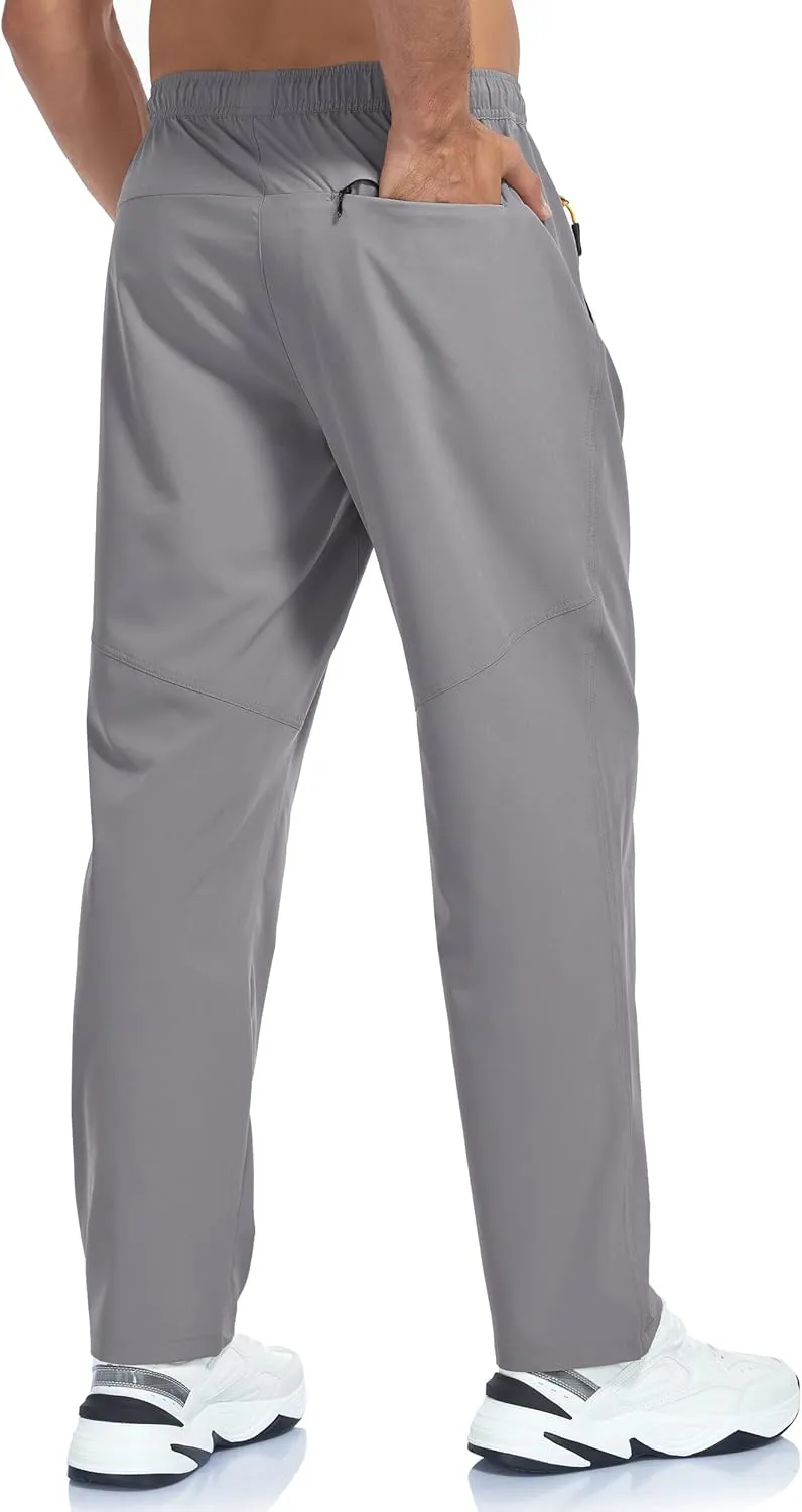 Men's Lightweight Hiking Pants Breathable Quick Dry Fit Waterproof Camping Fishing Running Athletic Active Jogger Pant