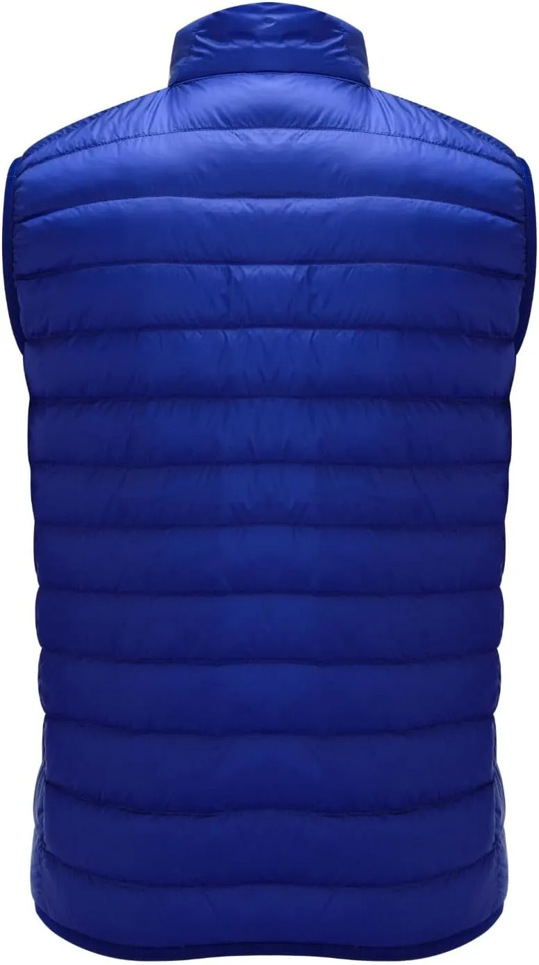 Men's Lightweight Puffer Vest Packable Warm Quilted Sleeveless Jacket Coats Waterproof Plain Outerwear for Work