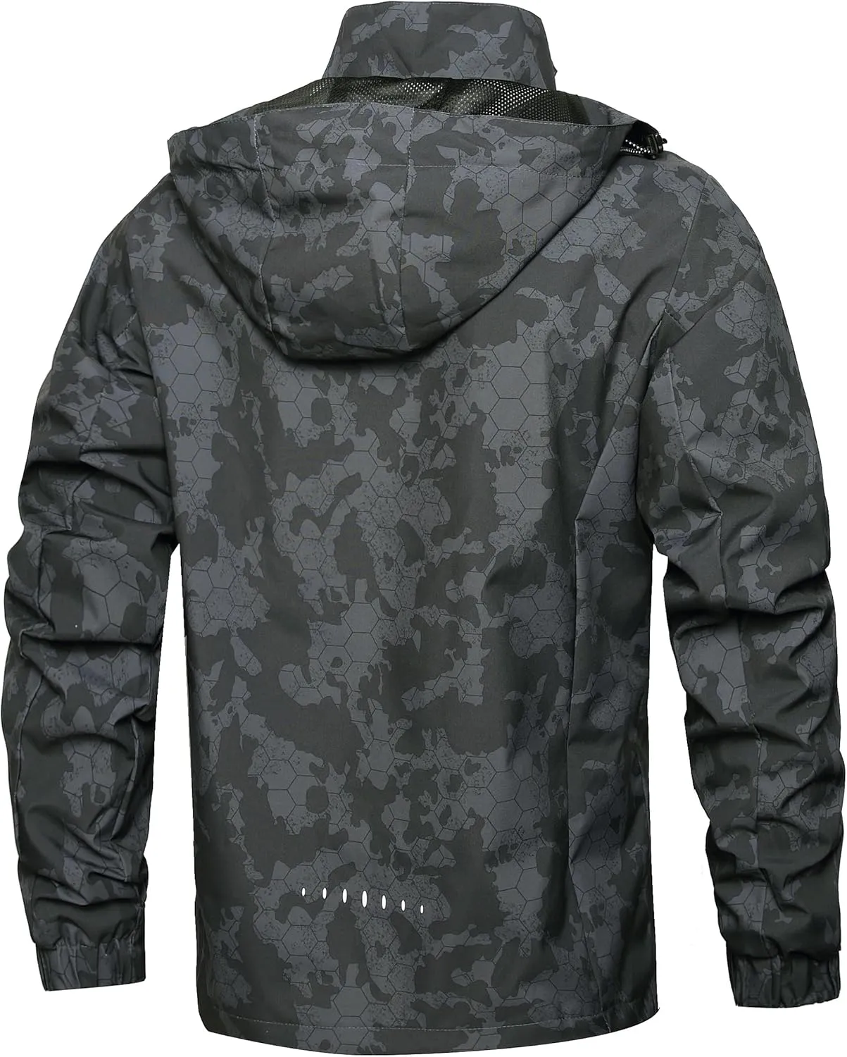 Men's Lightweight Waterproof Rain Jacket,Shell Hooded Outdoor Raincoat Hiking Windbreake jacket