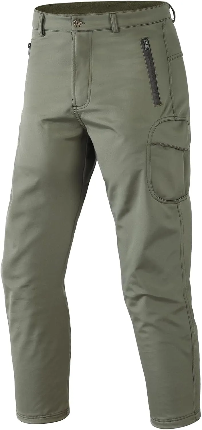 Men's Tactical Camo Pants Cargo Work Pants Water Resistant Thermal Ourdoor Hiking Pants
