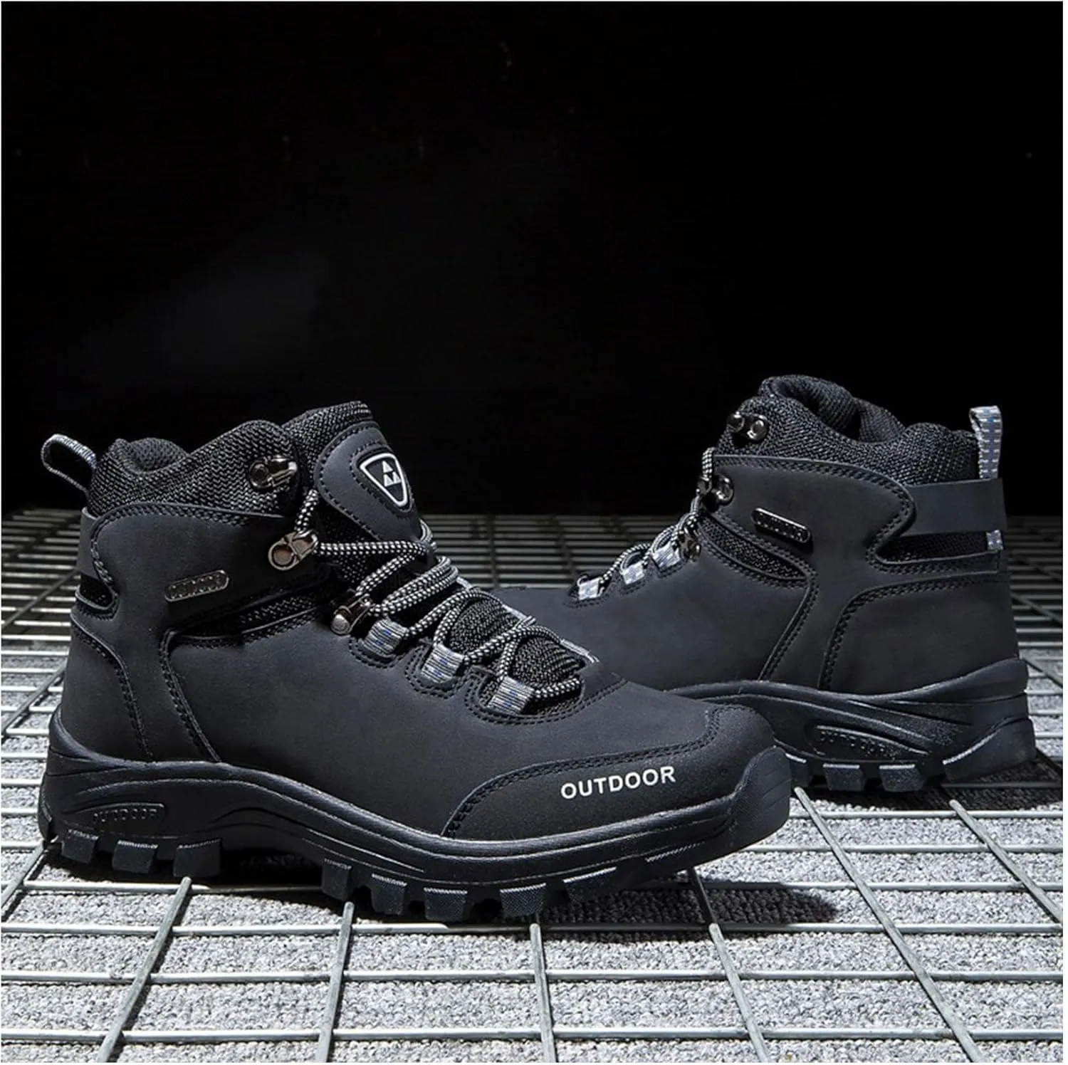 Men's Water-Resistant Hiking Shoes Non-Slip Work Boots Lightweight Outdoor Boots for Men
