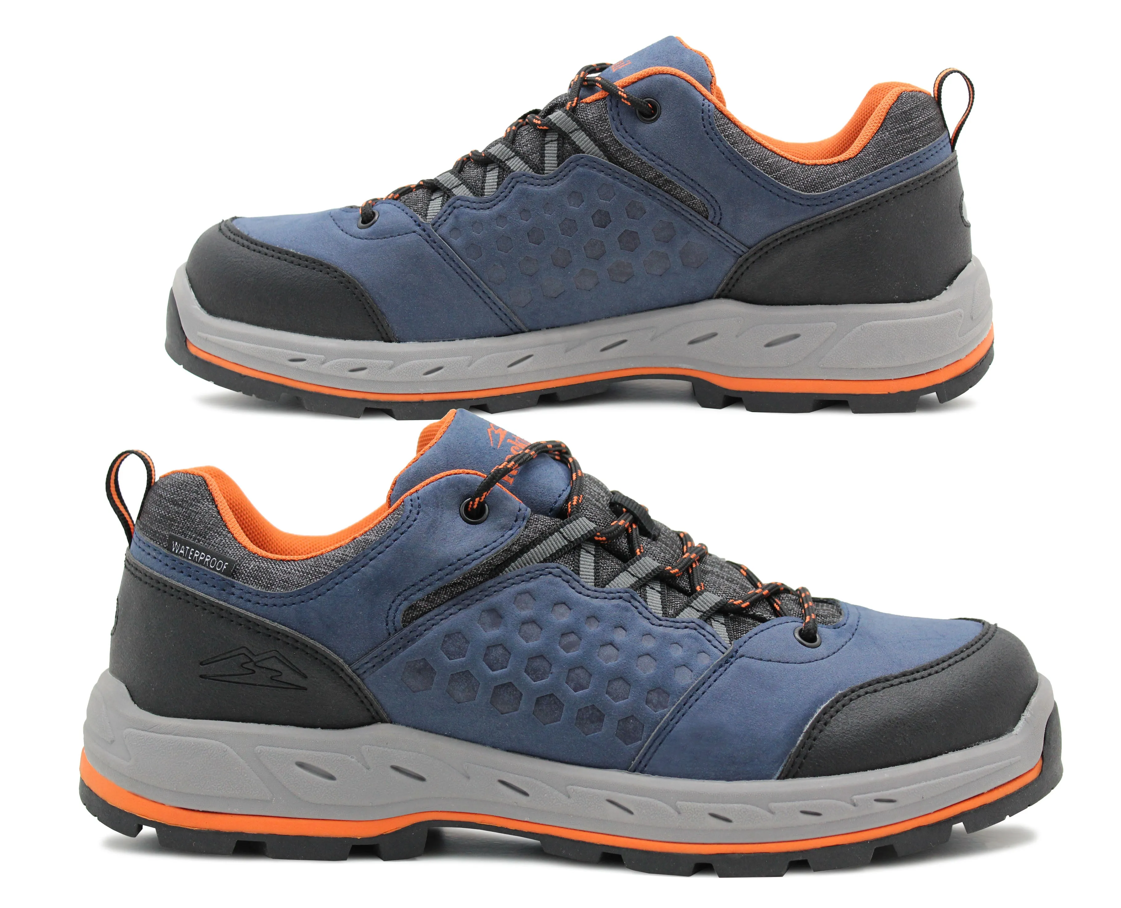 Mens Waterproof Breathable Lightweight Hiking Boots Shoes Outdoor Trekking Mountaineering Trail Low Top Shoes