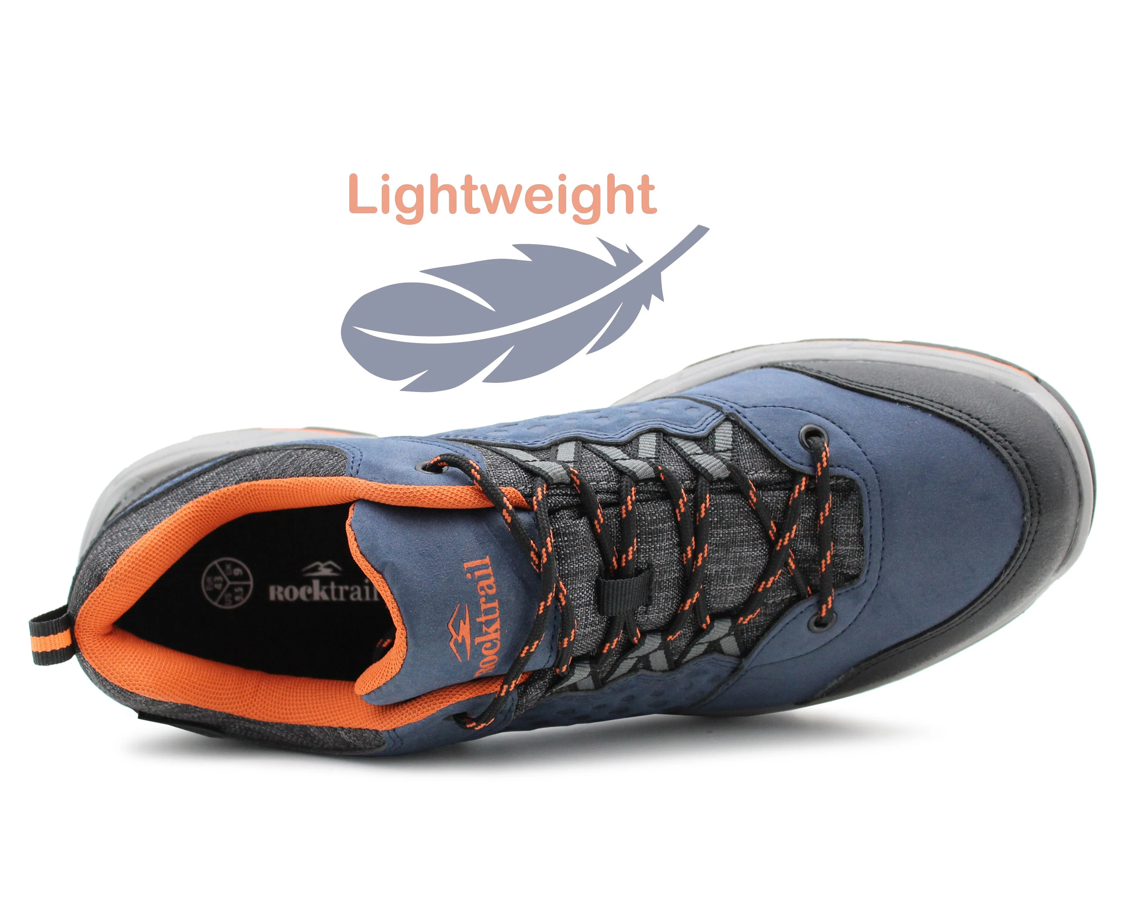 Mens Waterproof Breathable Lightweight Hiking Boots Shoes Outdoor Trekking Mountaineering Trail Low Top Shoes