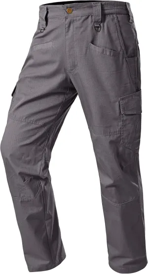 Mens Work Pants Cargo Tactical Construction for Men Ripstop Waterproof Lightweight Outdoor Hiking with Pockets