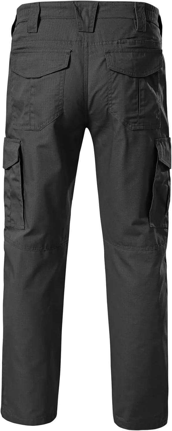 Mens Work Pants Cargo Tactical Construction Ripstop Waterproof Lightweight Outdoor Hiking Pants with Pockets