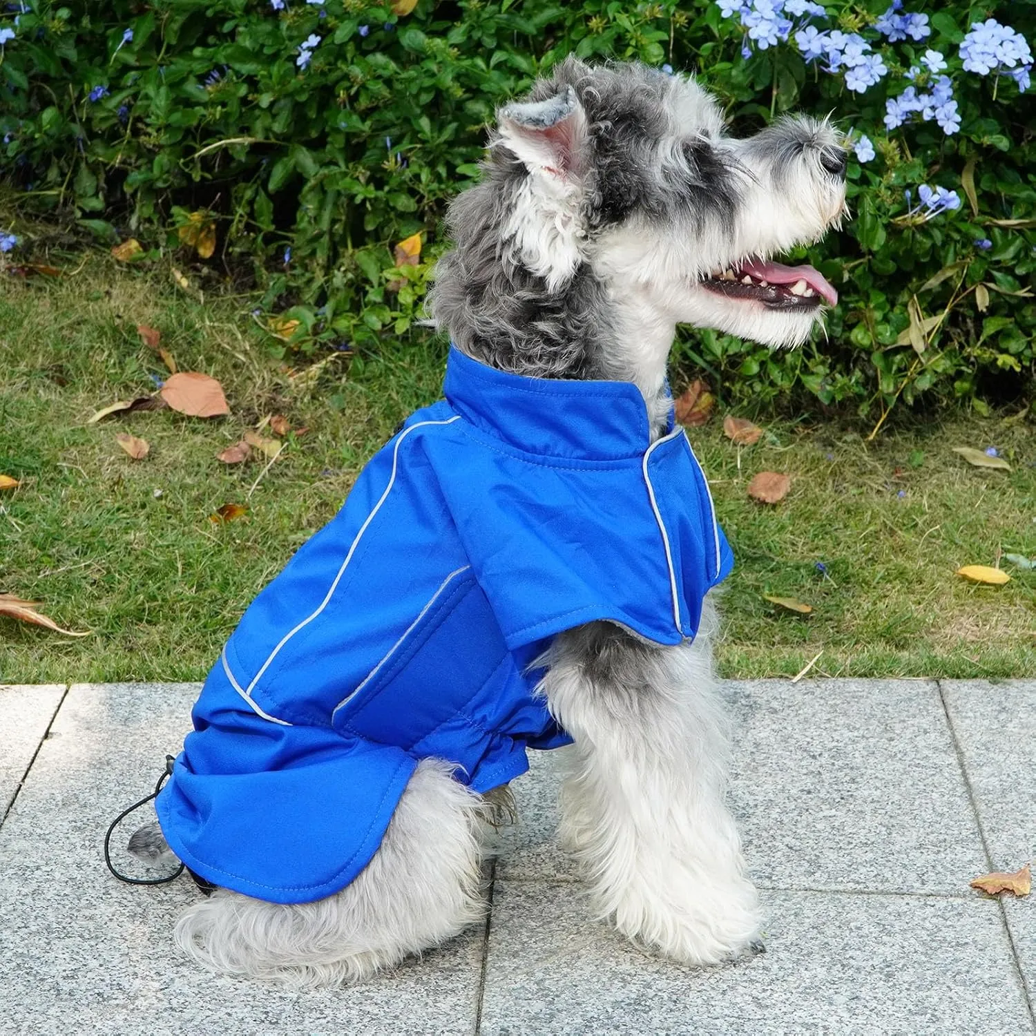MIGOHI Dog Winter Jacket - Waterproof, 4XL, Blue - Great Dane, Mastiff - Snow Coat for Large Boys & Girls - Hiking & Camping