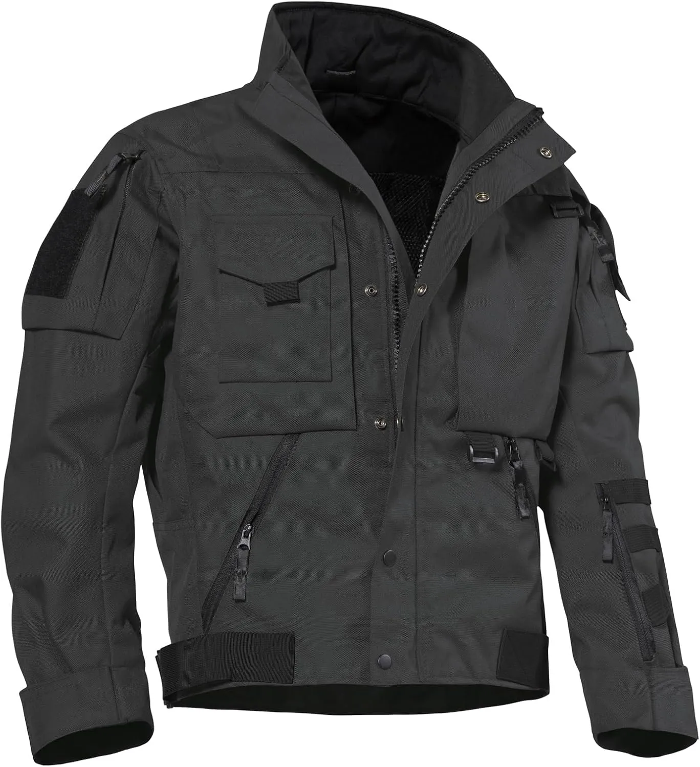 Military Jacket for Men 1000D Cordura Tactical Jacket Hard Shell Water Resistant Army Jacket Coat Hiking Bushcraft