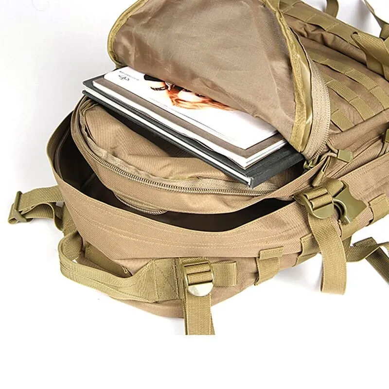 Military Tactical Army Waterproof Survival Rucksack with Multiple Compartments