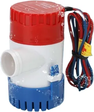 Mini Boat Bilge Pump, Submersible Regular Water, 1100GPH, 12V, 24V, 220V, 1100GPH Volt, Garden Flush(24V)