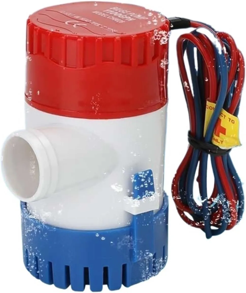 Mini Boat Bilge Pump, Submersible Regular Water, 1100GPH, 12V, 24V, 220V, 1100GPH Volt, Garden Flush(24V)