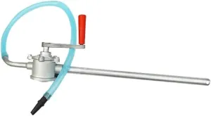 Mini Hand Crank Pump Portable Handle Heavy Duty Pumps Oil Water Large Flow Fast Self Priming Liquid Transfer Sump with Material Aluminum Alloy and Size Tube Diameter 13mm for Home Garden Boat Marine