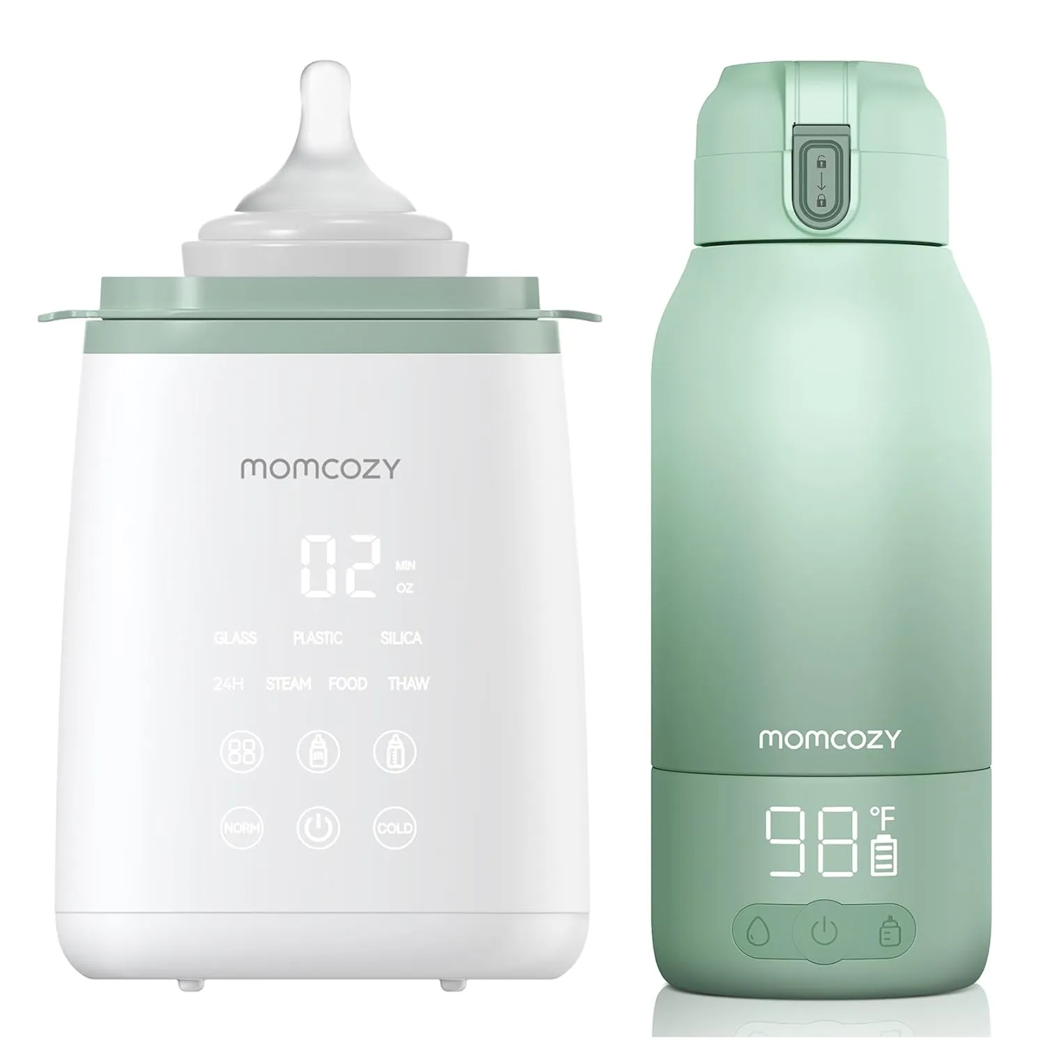 Momcozy Bottle Warmer & Momcozy Portable Milk Warmer for Travel